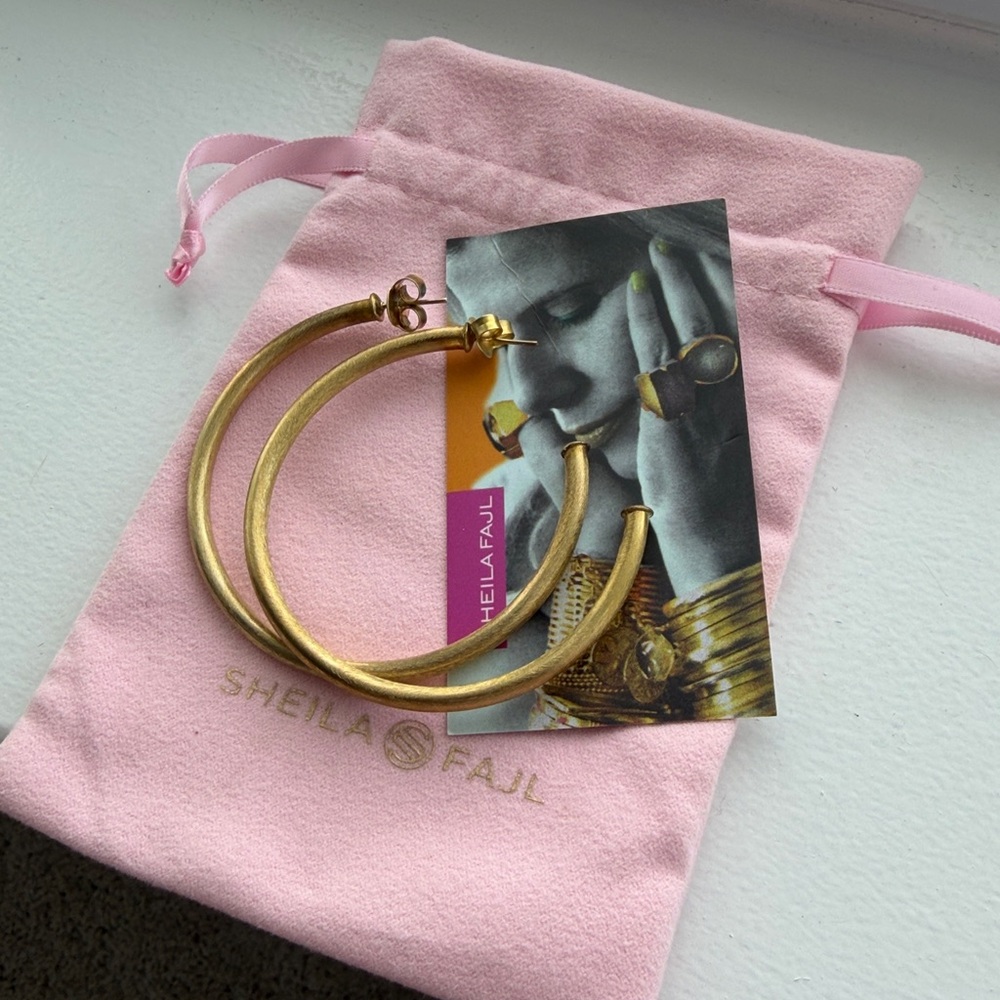 Sheila Fajl Gold Hoop Earrings